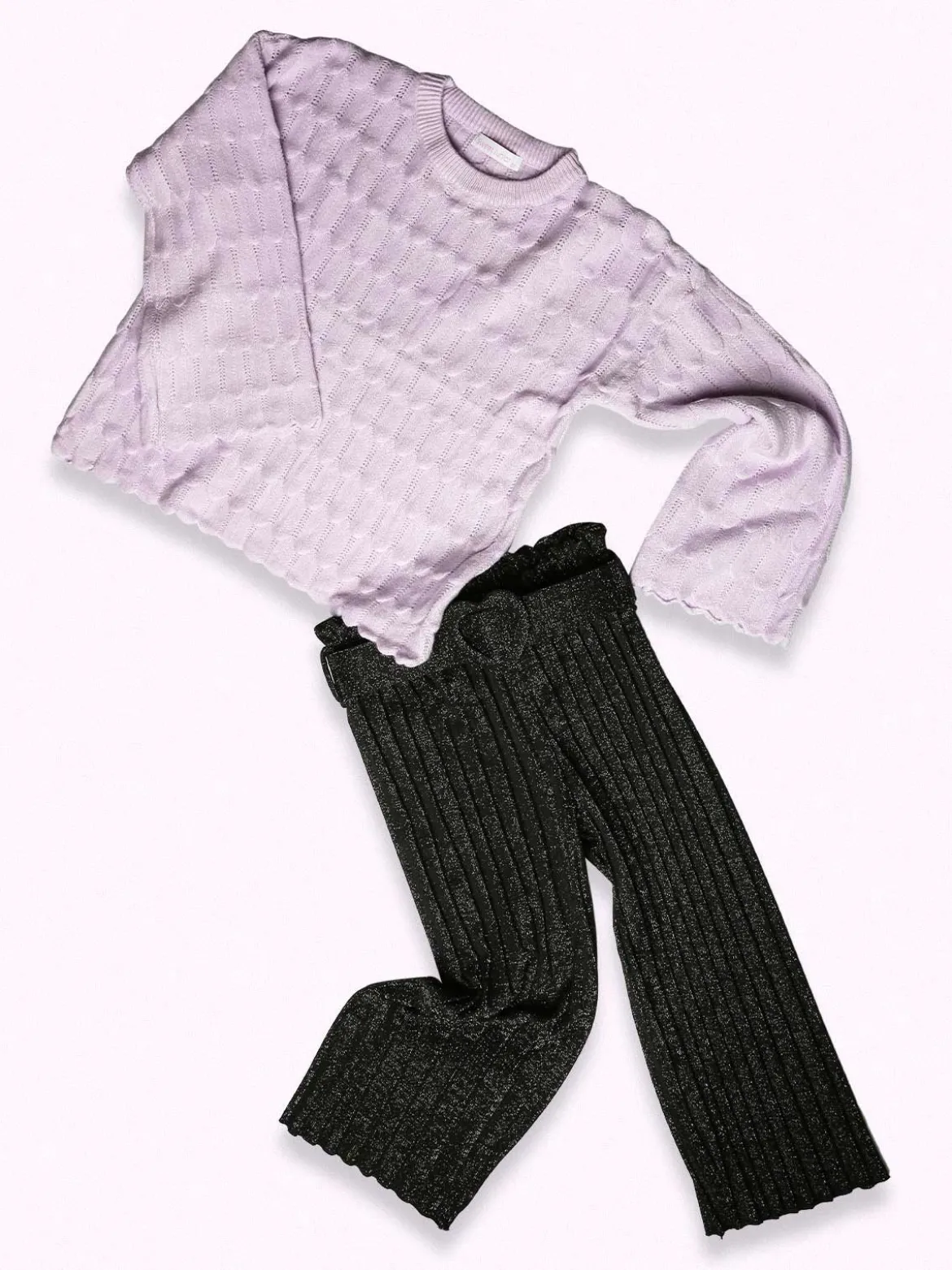 Solada Pantaloni lurex plissettati da bambina
