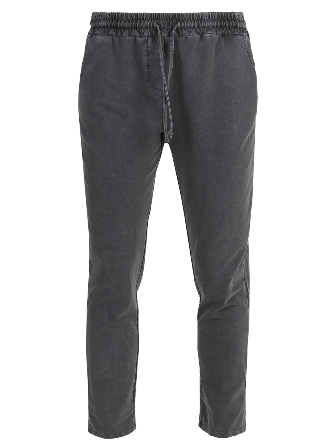 Solada Pantaloni sportivi da donna in cotone con coulisse - grigio scuro