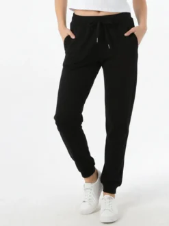 Solada Pantaloni tuta da donna con coulisse e polsini
