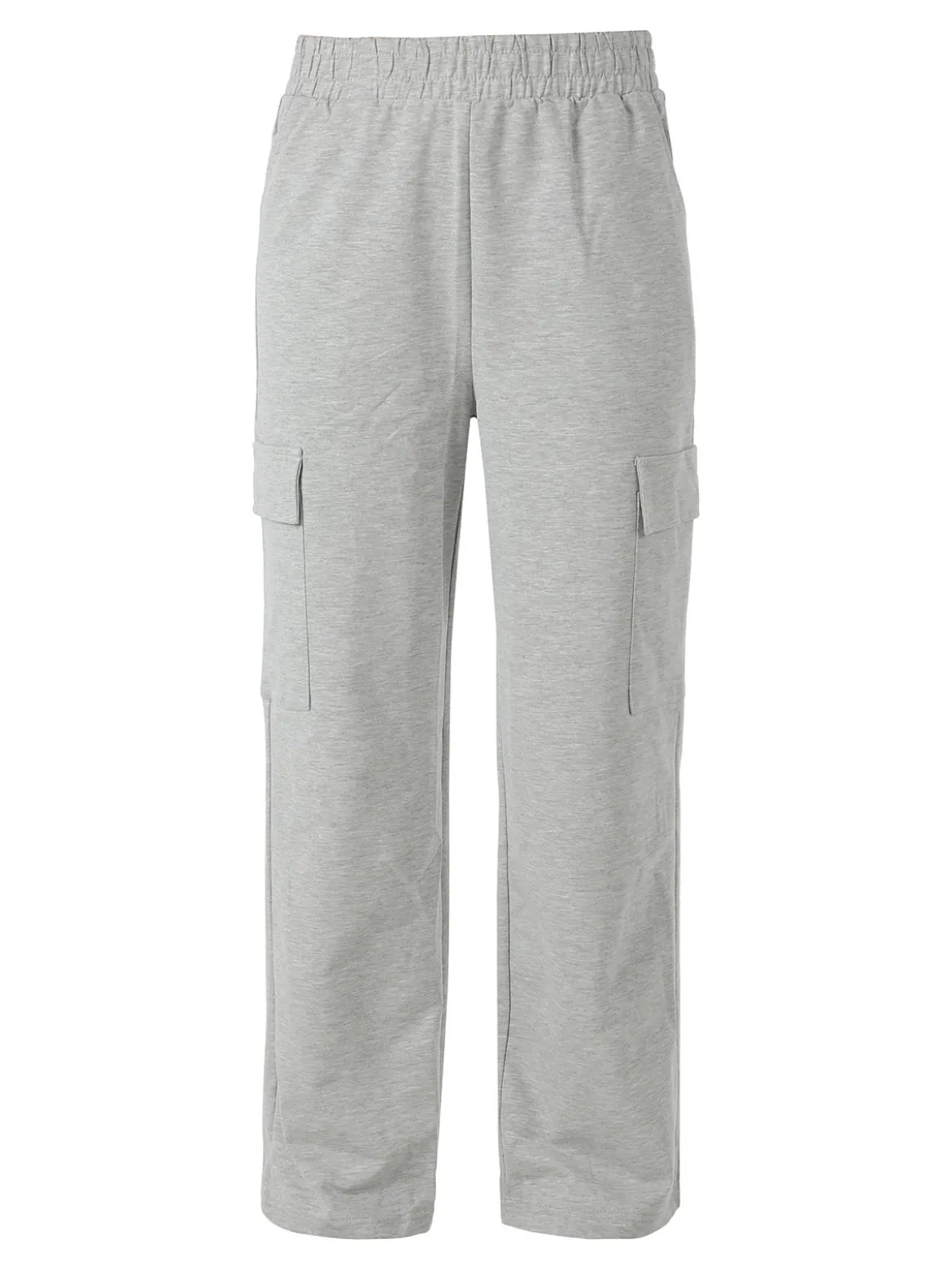Solada Pantaloni tuta da donna con tasconi a gamba dritta - grigio