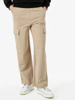 Solada Pantaloni tuta da donna con tasconi a gamba dritta - khaki