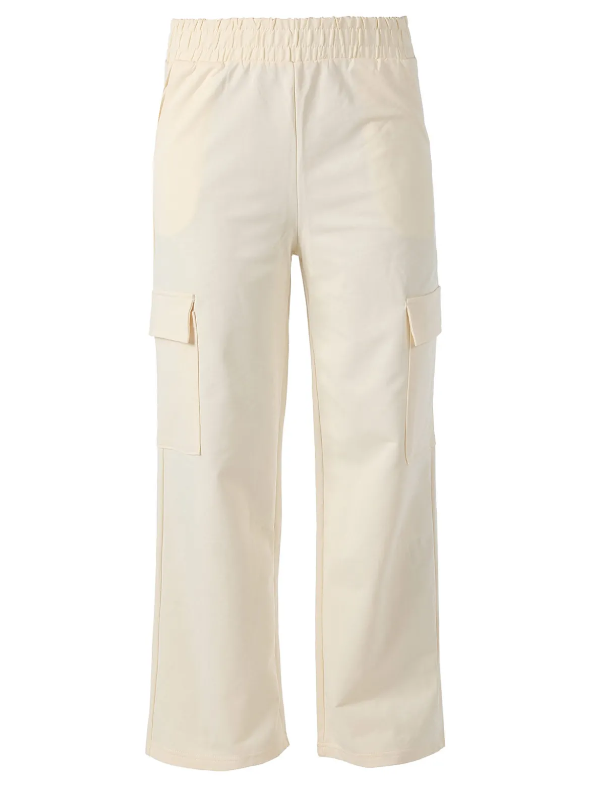 Solada Pantaloni tuta da donna con tasconi a gamba dritta - naturale