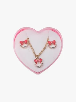 Solada Parure bimba collana e orecchini fiocco