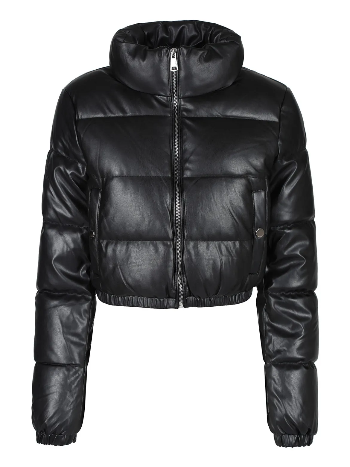Solada Piumino puffer cropped da donna in ecopelle