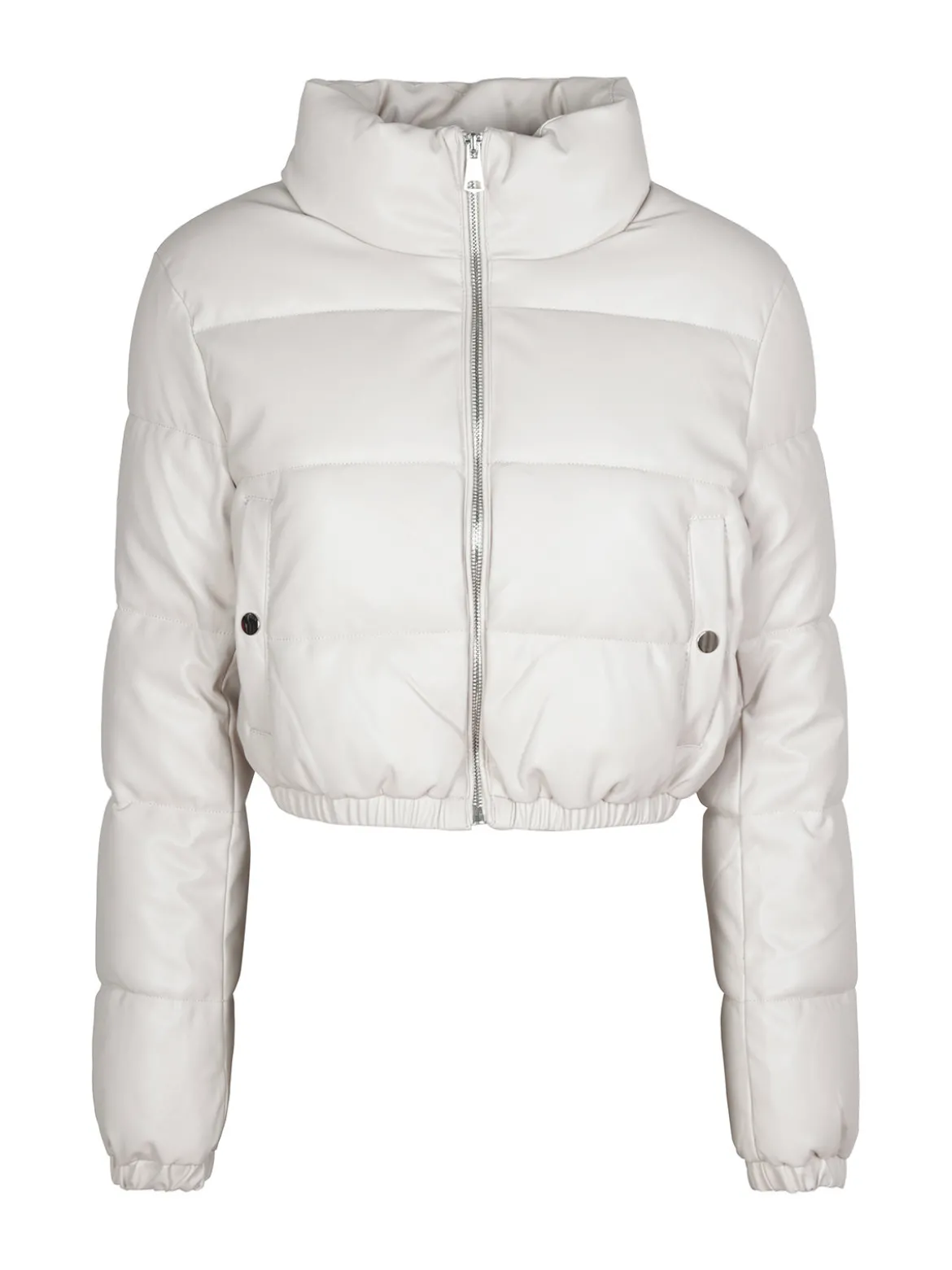 Solada Piumino puffer cropped da donna in ecopelle