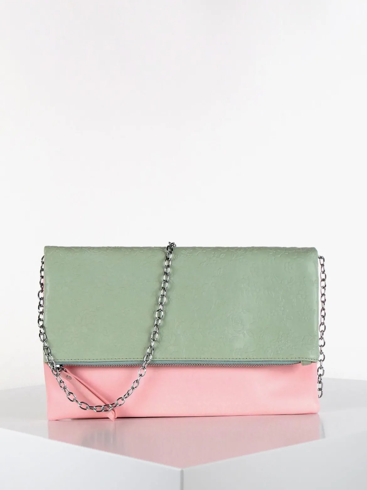 Solada Pochette bicolore in ecopelle