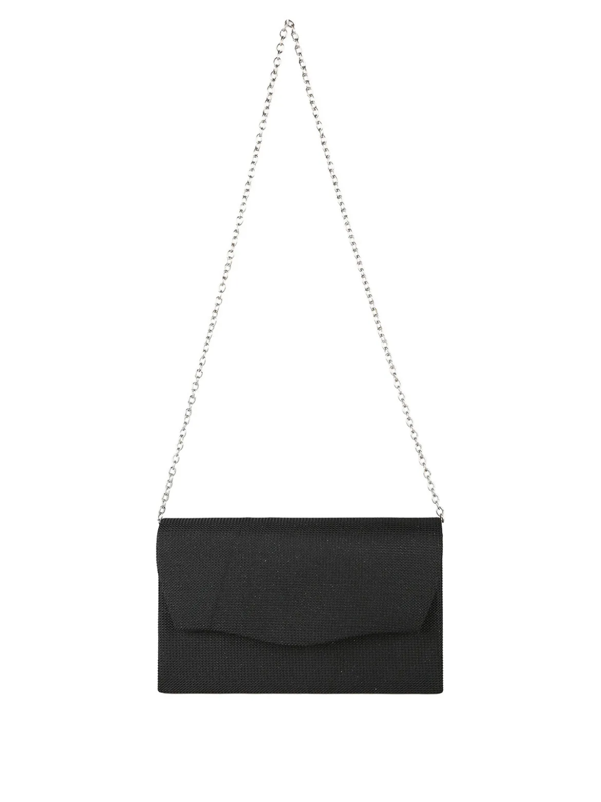 Solada Pochette da donna elegante con brillantini - nero