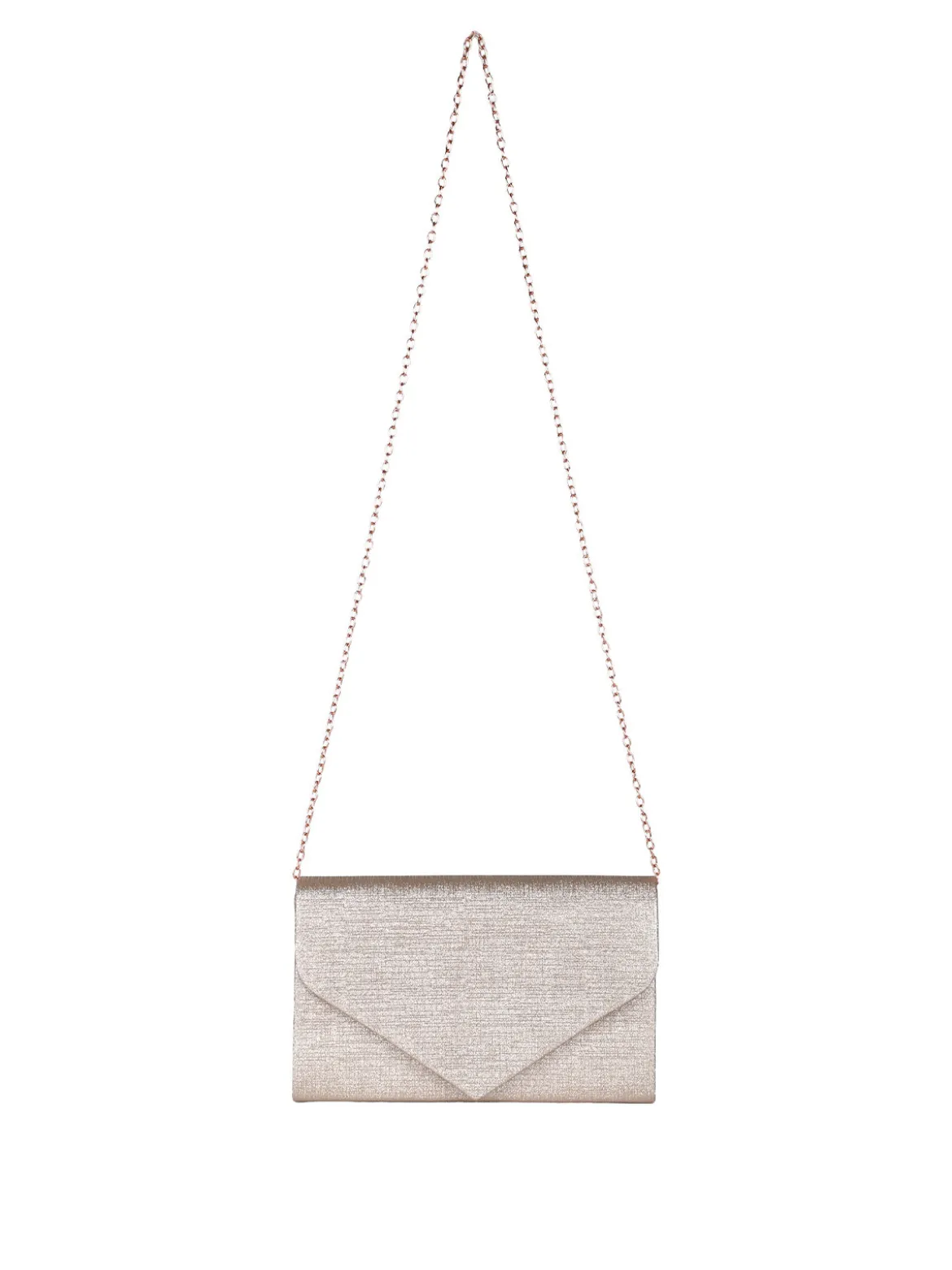 Solada Pochette donna brillantinata - champagne