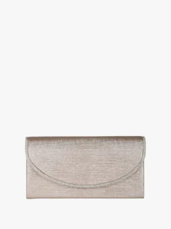 Solada Pochette donna glitter con profilo di strass - champagne