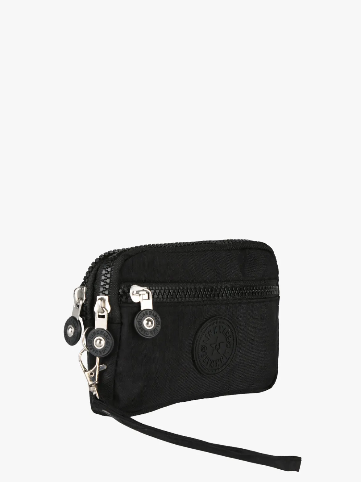 Solada Pochette donna in nylon con polsiera - nero