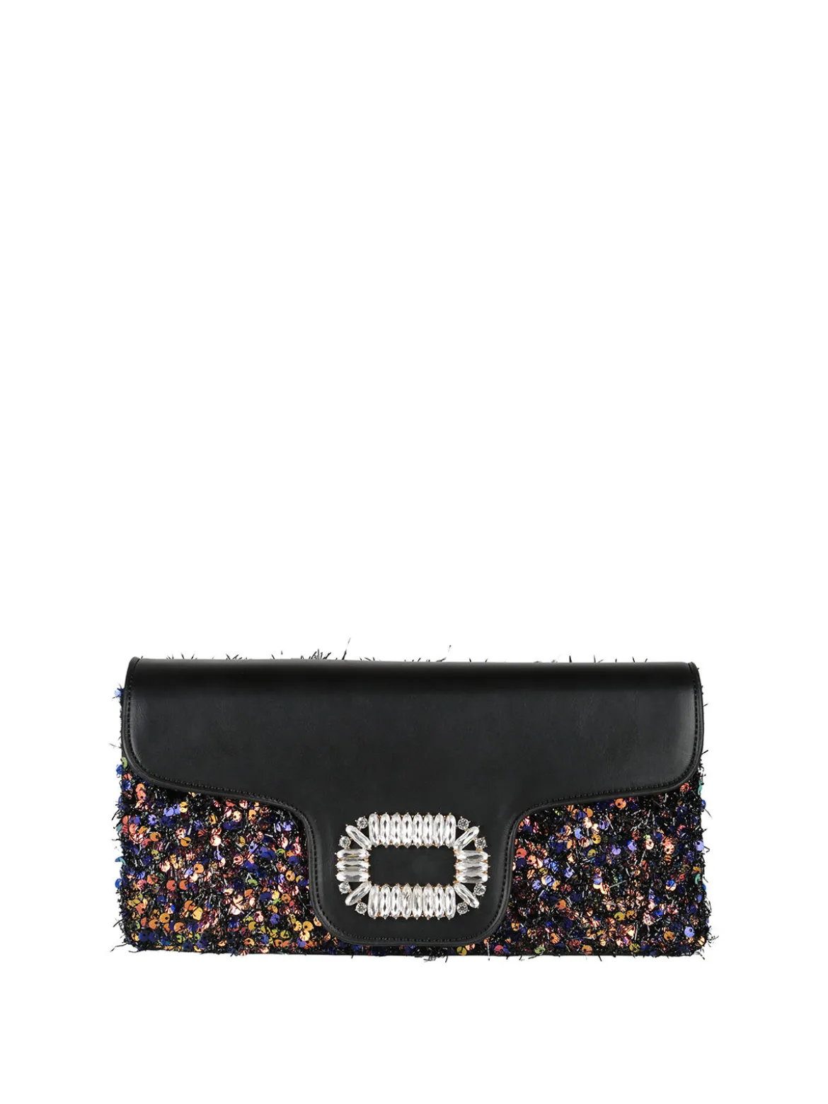 Solada Pochette gioiello da donna con paillettes - nero
