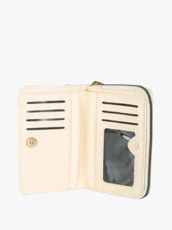 Solada Portafoglio da donna con stampa monogramma - beige