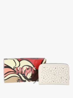 Solada Portafoglio donna con borchie - beige
