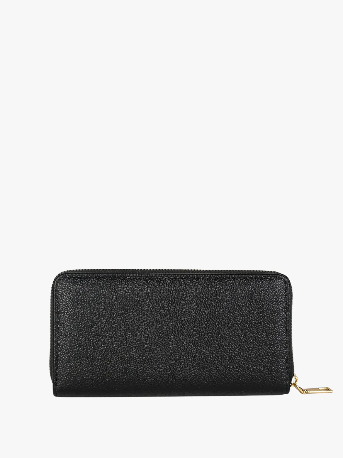 Solada Portafoglio donna con stampa monogramma e zip - nero