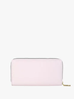 Solada Portafoglio donna con stampa monogramma e zip - rosa