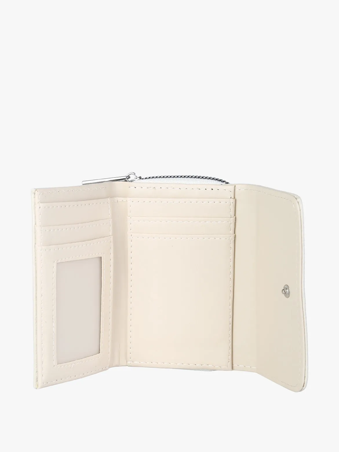 Solada Portafoglio mini da donna con borchie - beige