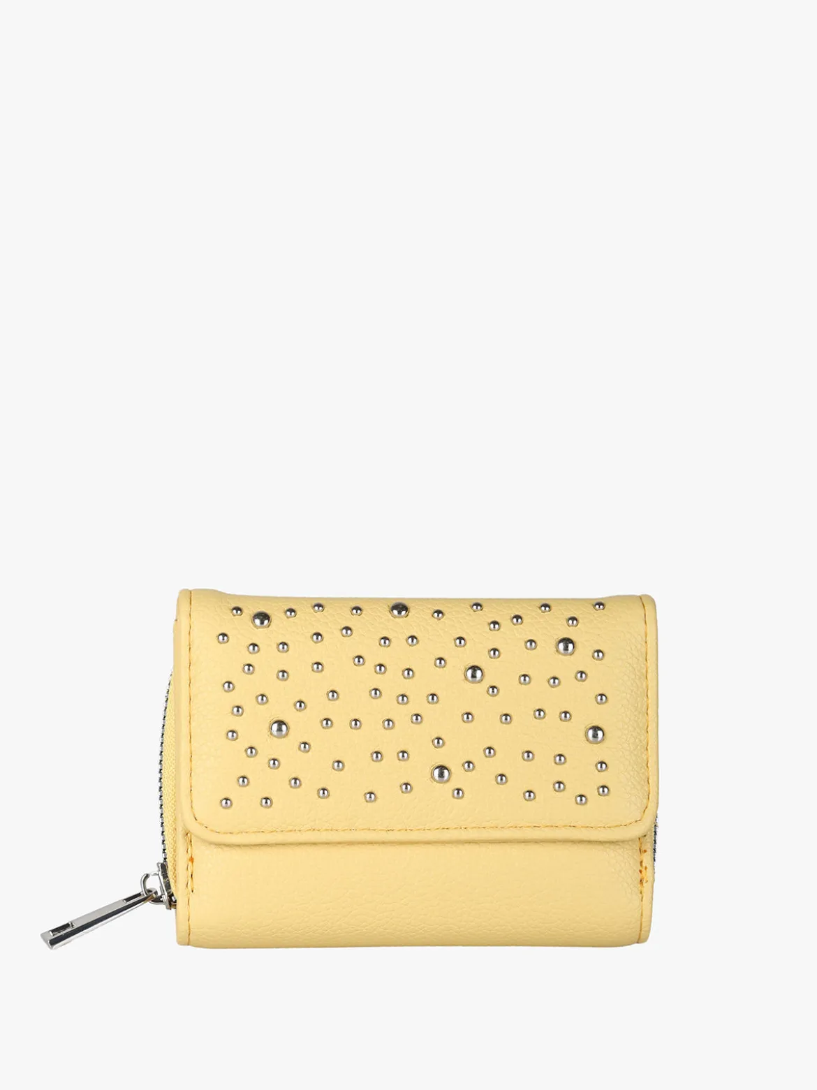 Solada Portafoglio mini da donna con borchie - giallo