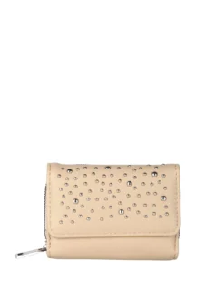 Solada Portafoglio mini da donna con borchie - khaki