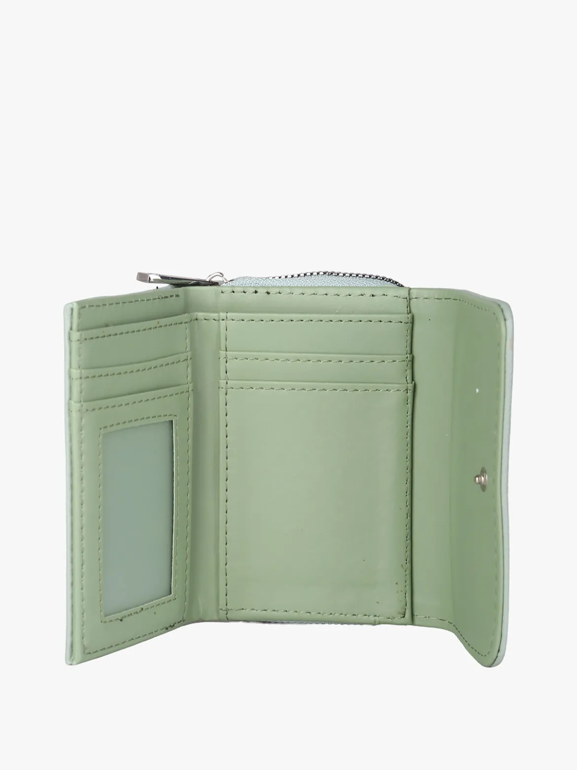Solada Portafoglio mini da donna con borchie - verde