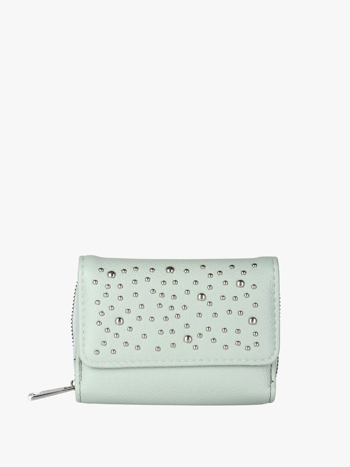 Solada Portafoglio mini da donna con borchie - verde