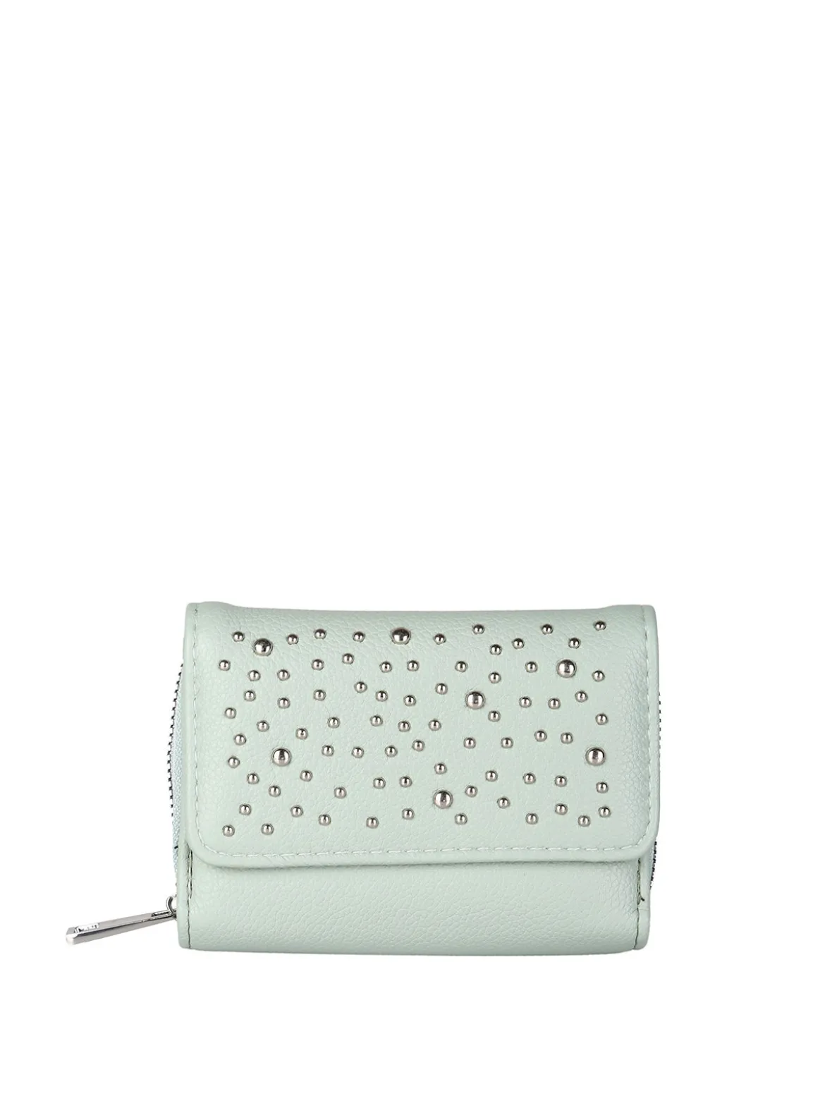 Solada Portafoglio mini da donna con borchie - verde