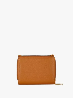 Solada Portafoglio mini da donna con stampa monogramma - cuoio