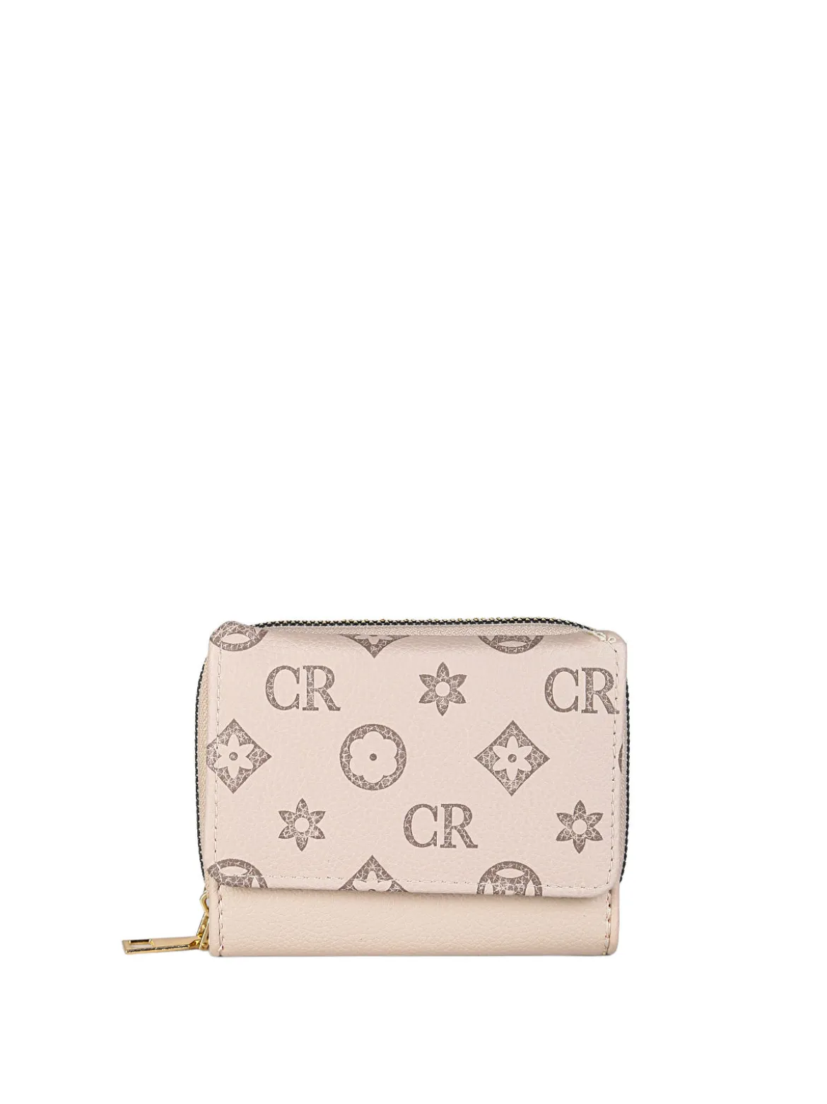 Solada Portafoglio mini da donna con stampa monogramma - khaki
