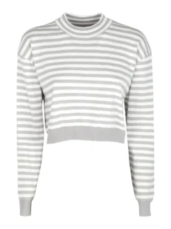 Solada Pullover cropped da donna a righe