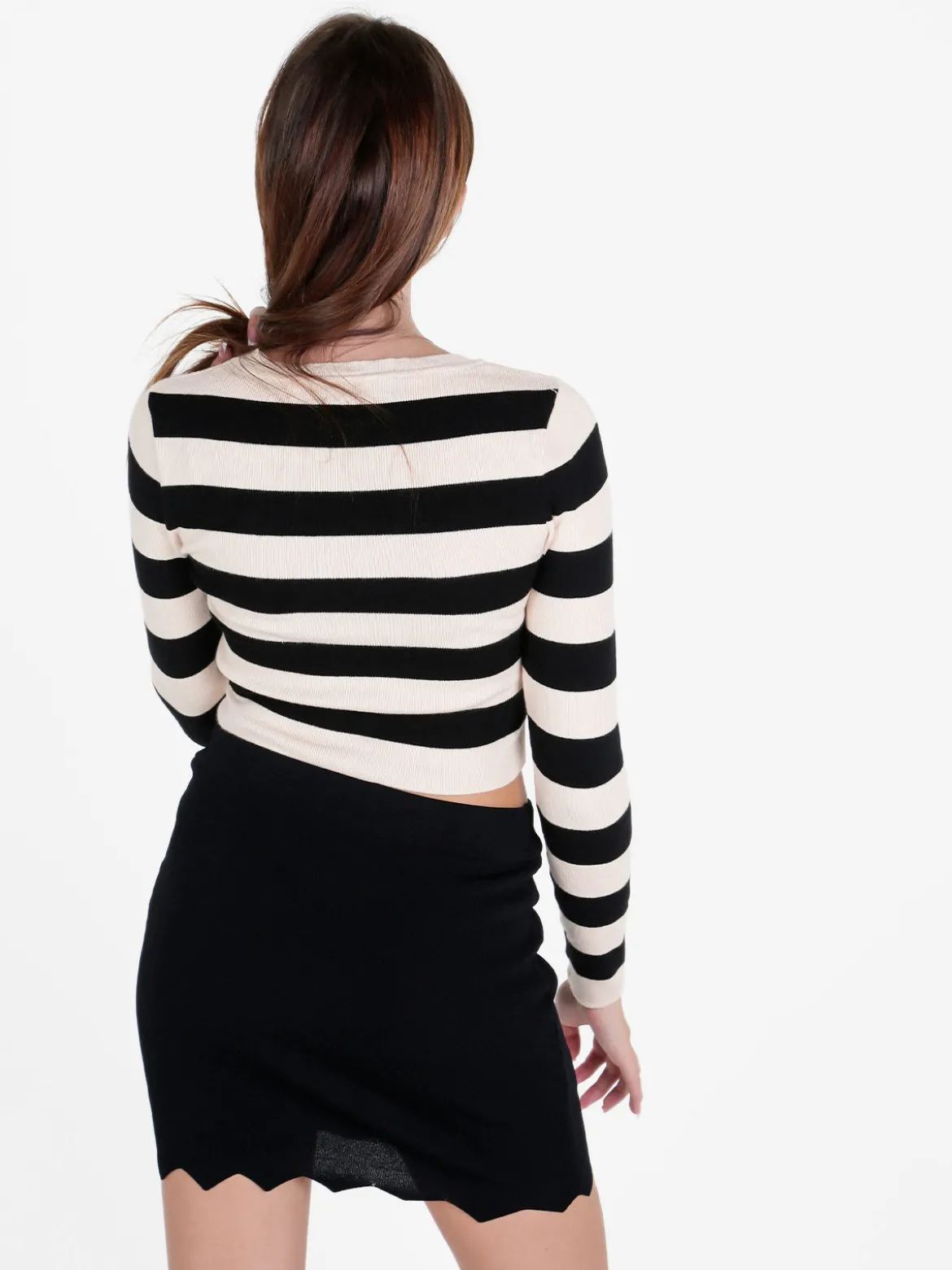 Solada Pullover donna in maglia a righe orizzontali