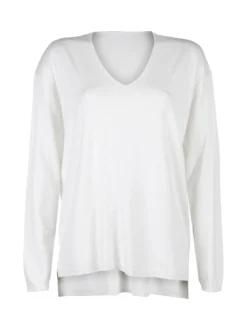 Solada Pullover donna oversize in maglia scollo V