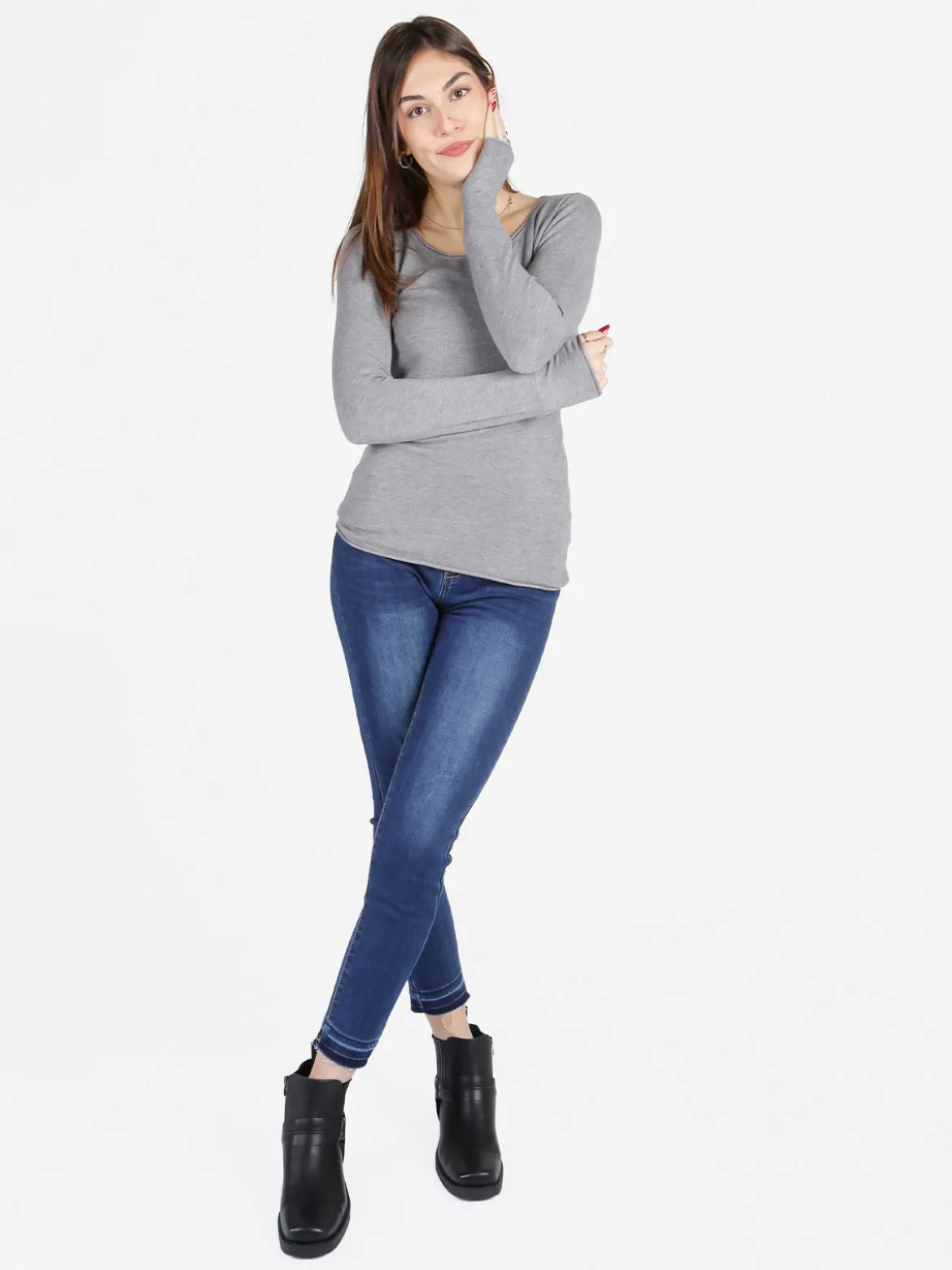 Solada Pullover girocollo da donna in maglia