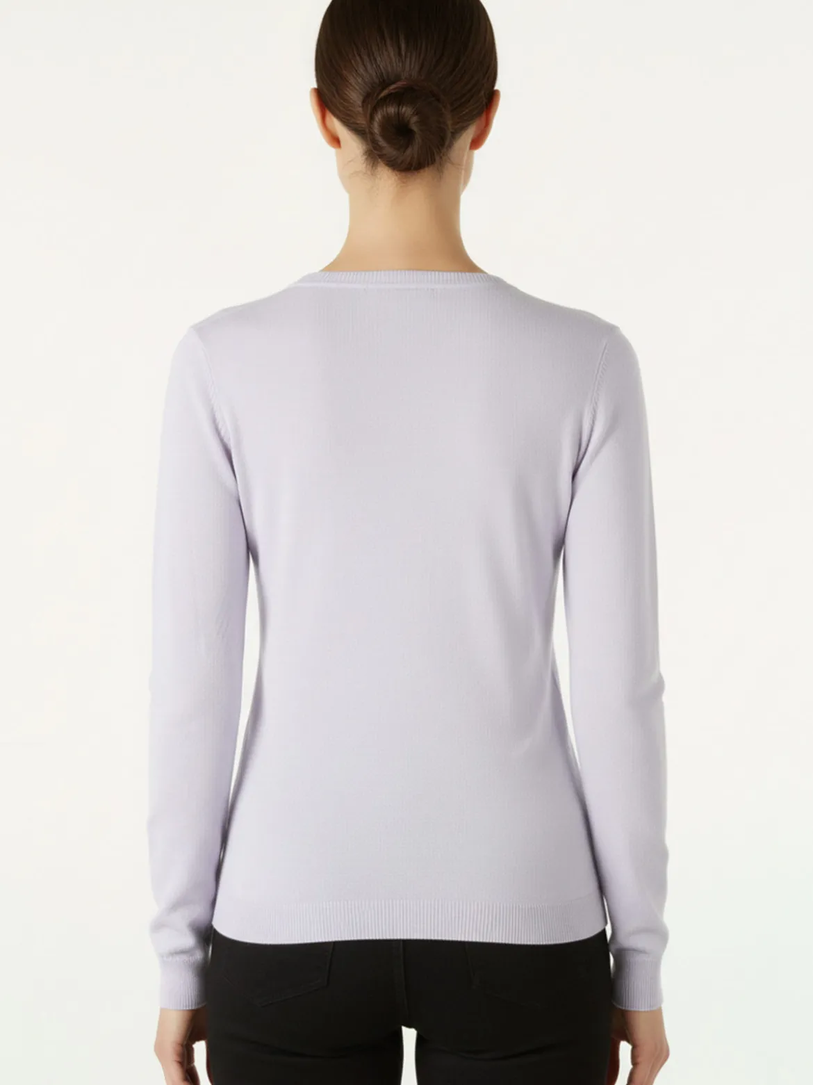 Solada Pullover girocollo da donna in maglia - viola