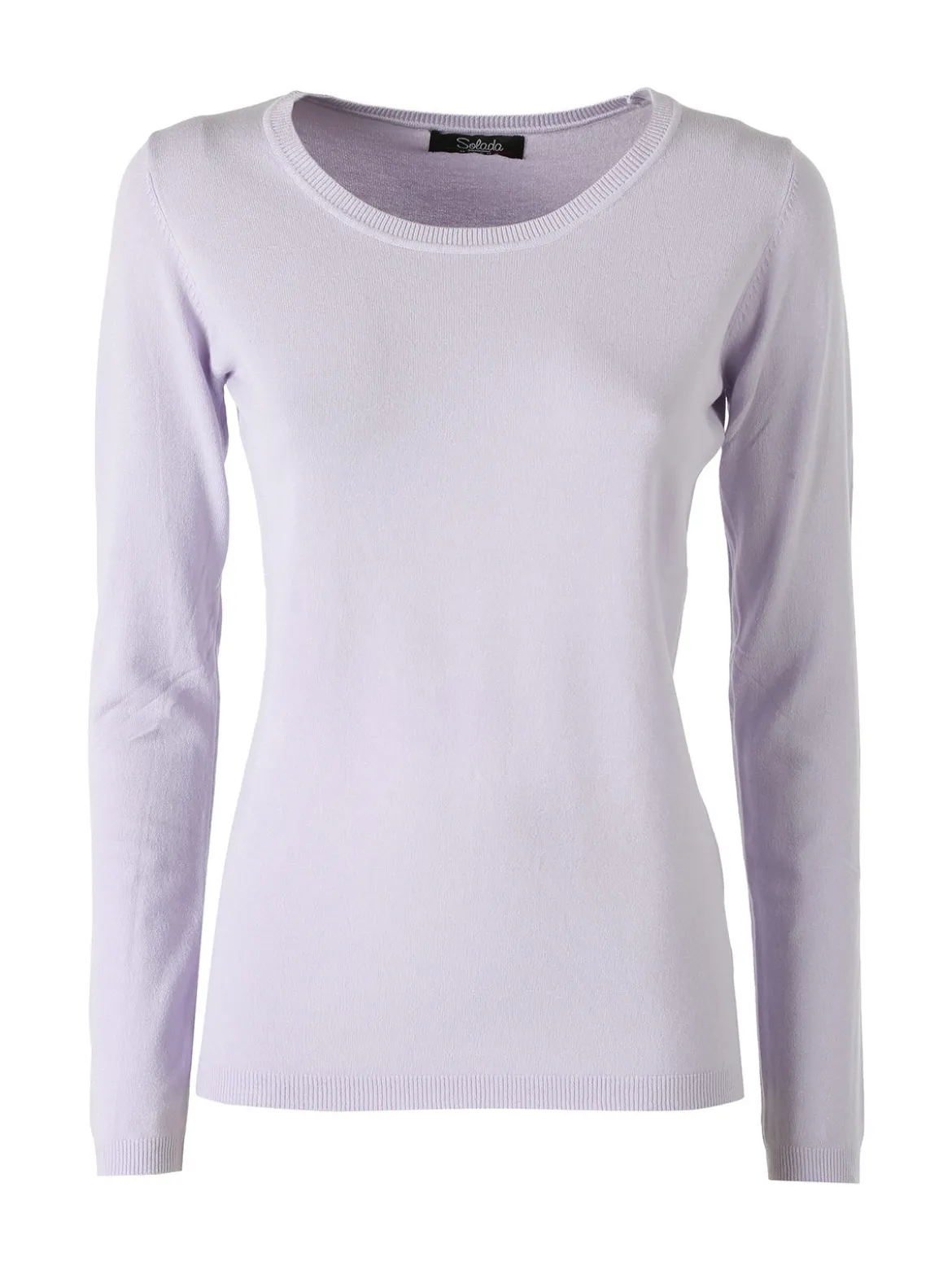 Solada Pullover girocollo da donna in maglia - viola