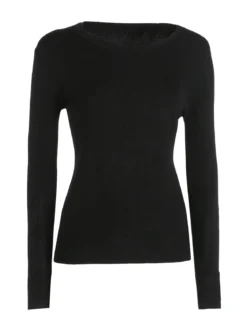 Solada Pullover girocollo da donna - nero