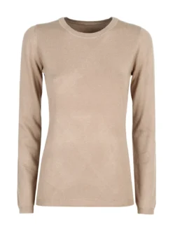 Solada Pullover girocollo donna in maglia - cammello
