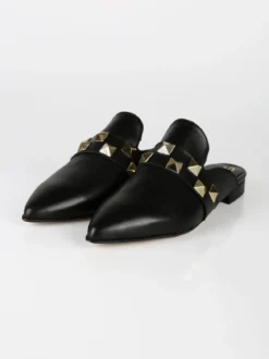 Solada Sabot in pelle donna con borchie