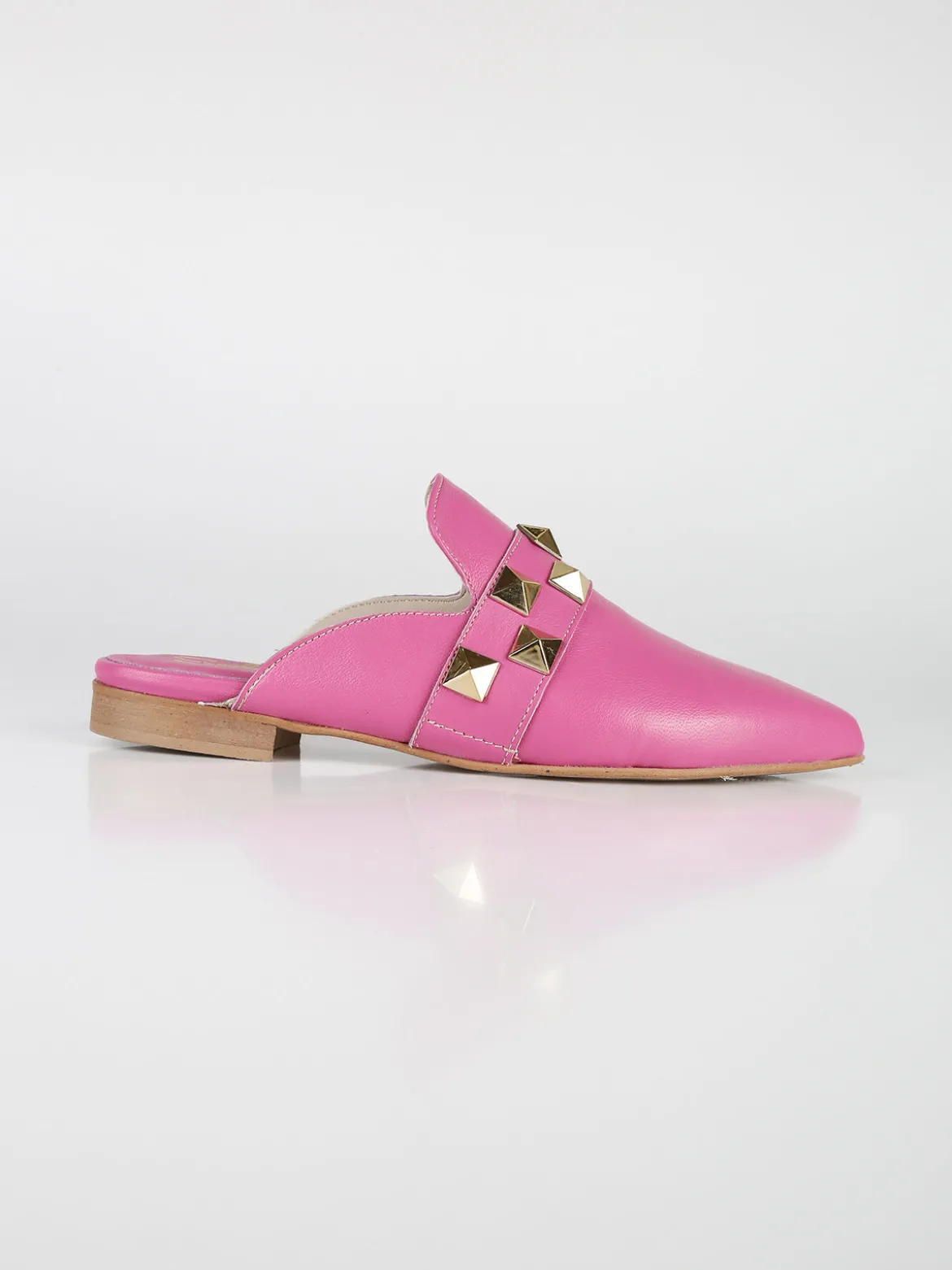 Solada Sabot in pelle donna con borchie