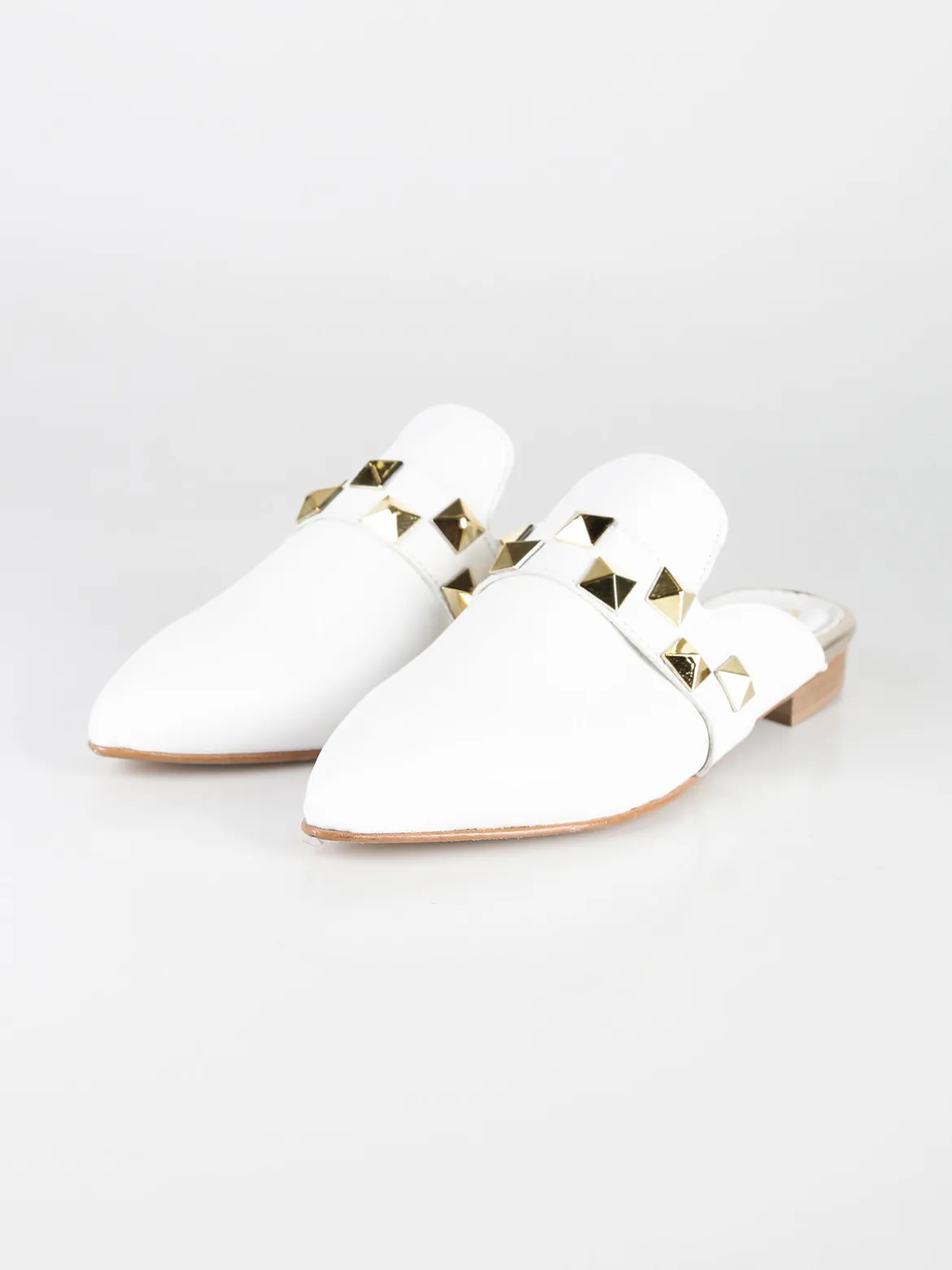 Solada Sabot in pelle donna con borchie