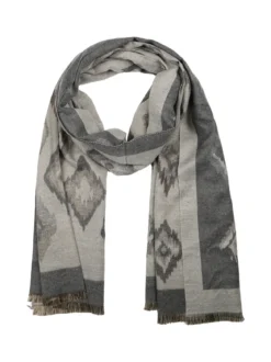 Solada Sciarpa donna con stampe - grigio