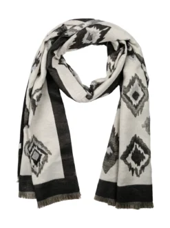 Solada Sciarpa donna con stampe - nero