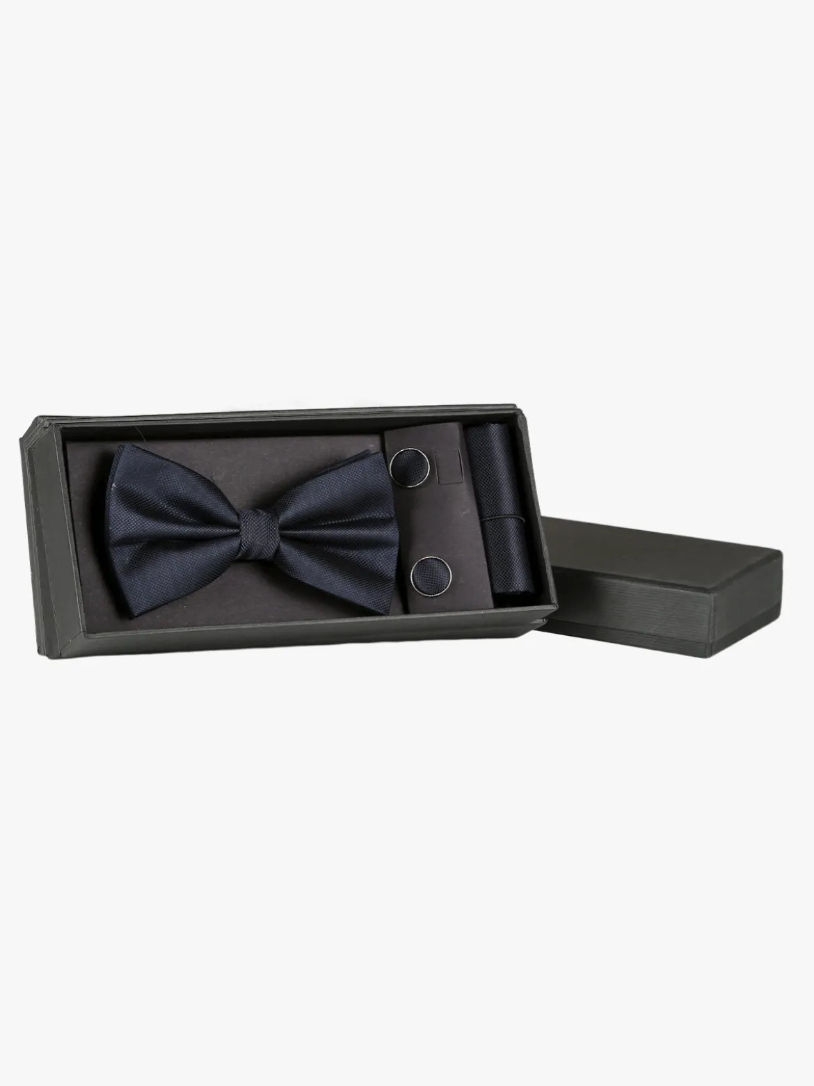 Solada Set 3 pezzi uomo con papillon gemelli e fazzoletto