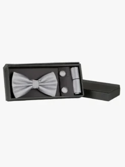 Solada Set 3 pezzi uomo con papillon gemelli e fazzoletto