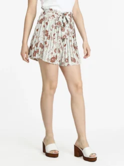 Solada Shorts donna a fiori con cintura