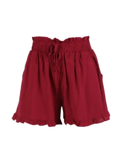 Solada Shorts donna a vita alta in cotone