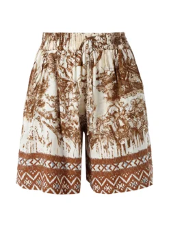 Solada Shorts donna con stampe - marrone