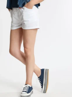 Solada Shorts in cotone con risvolto