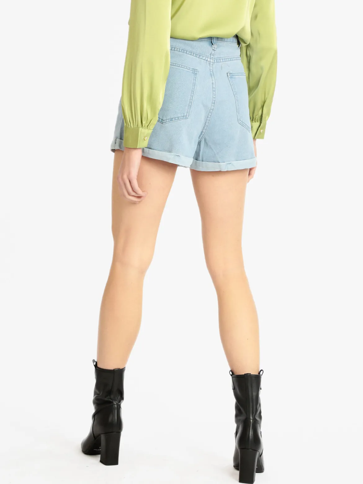 Solada Shorts in jeans donna a vita alta