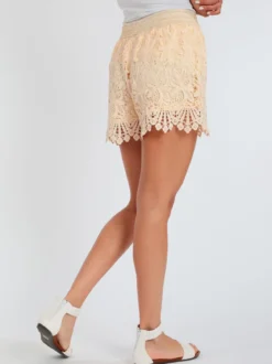 Solada Shorts in pizzo macramè