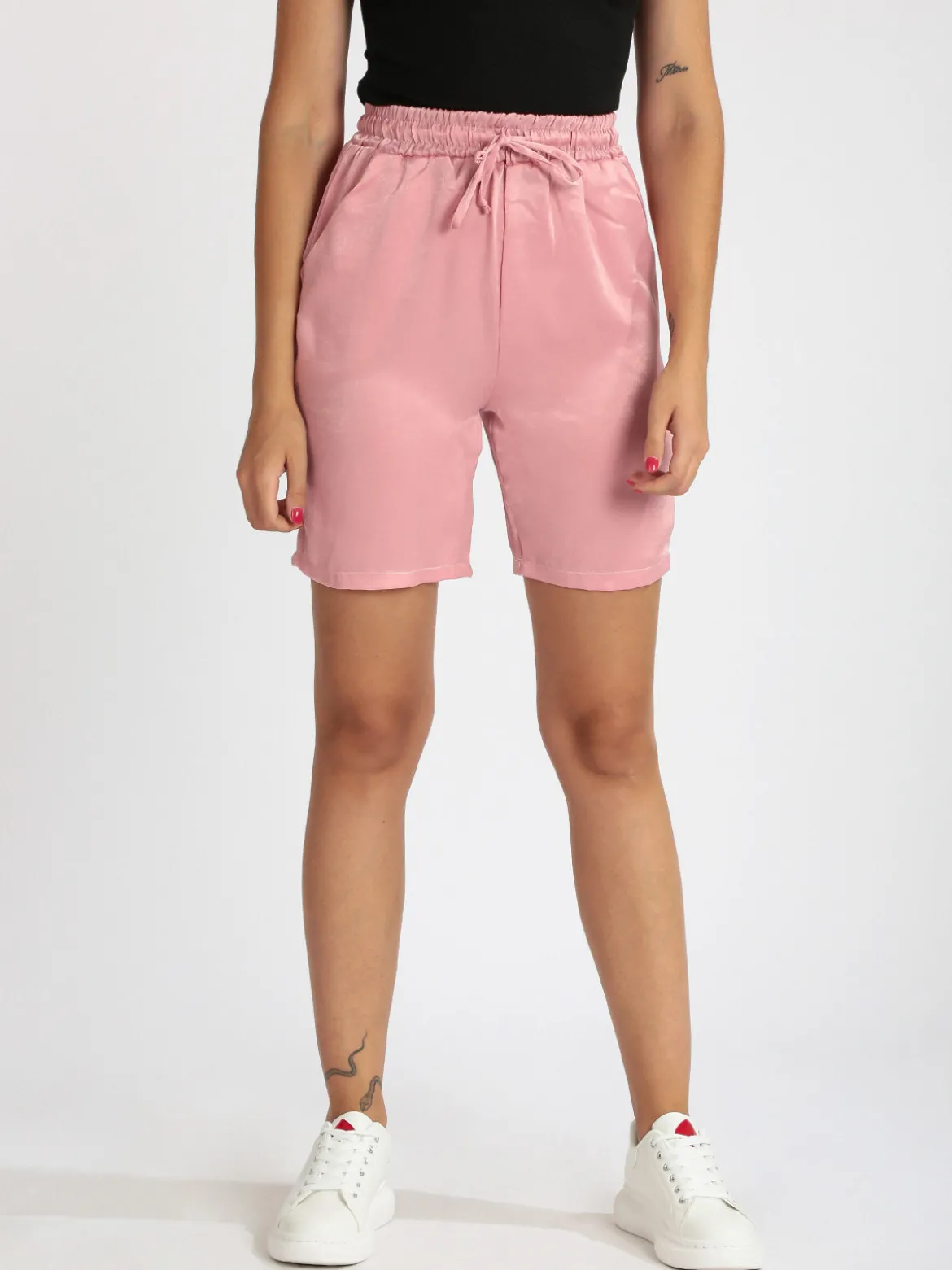 Solada Shorts morbidi donna effetto raso