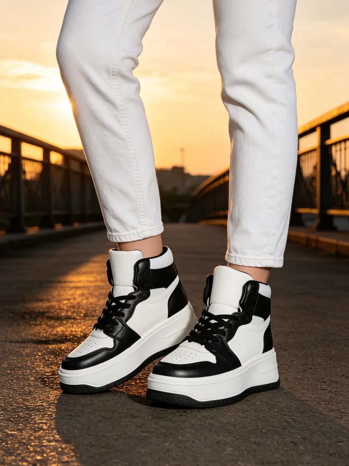 Solada Sneakers alte donna bicolor